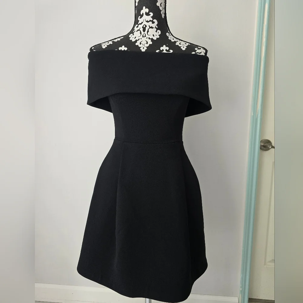 Nadine Merabi Harper Black Mini Dress Size XS - Picture 2 of 16